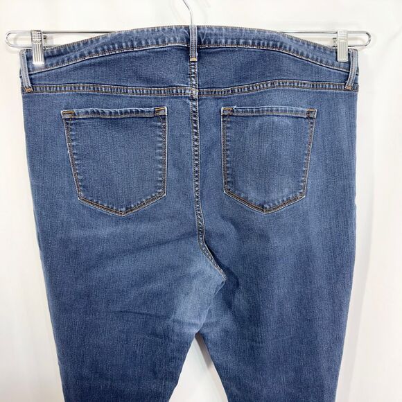 Old Navy‎ Plus Size 20 Jeans Blue Mid Rise Rockstar Skinny Cotton Stretch 833 - Picture 7 of 10